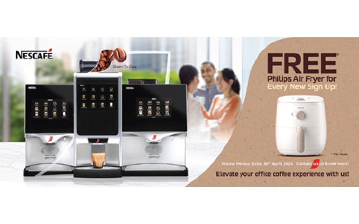 NESCAFE Commercial Coffee Machines Trade Promo 2025 - Free Philip Air Fryer