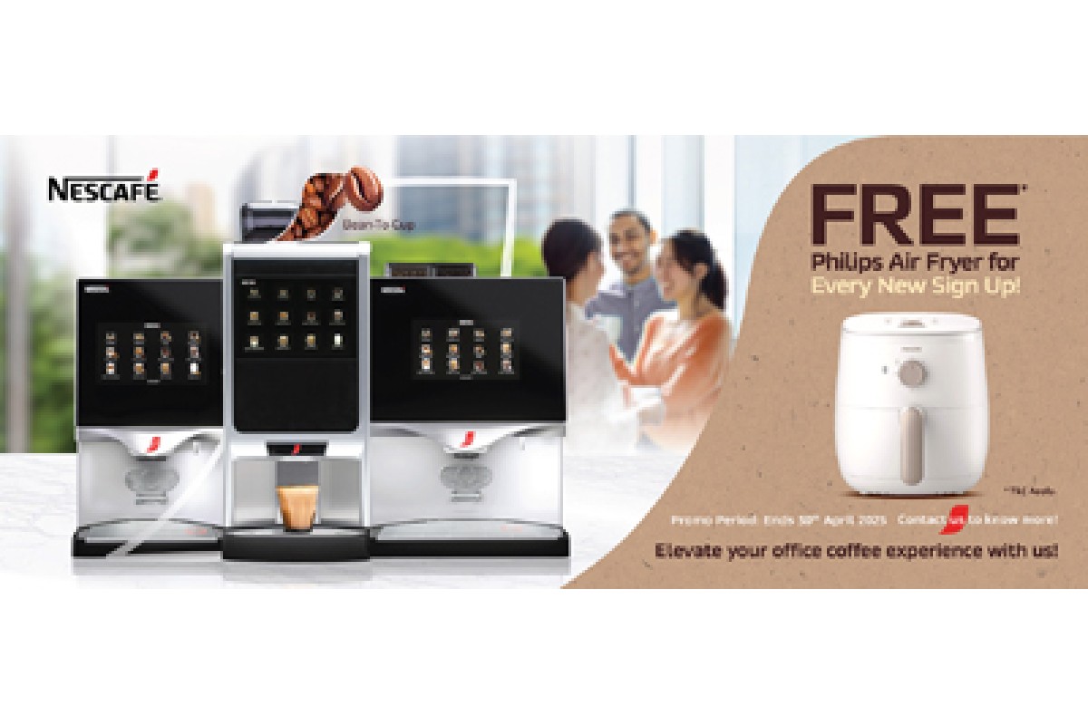 NESCAFE Commercial Coffee Machines Trade Promo 2025 - Free Philip Air Fryer