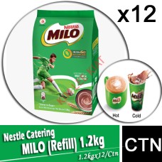 MILO (Refill) 1.2kg x12pkt (CTN) - Nestle Catering STD