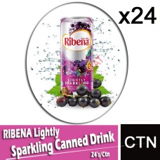 Drink Canned, RIBENA LightlySparkling CANNED Canned Drink 24's/ctn