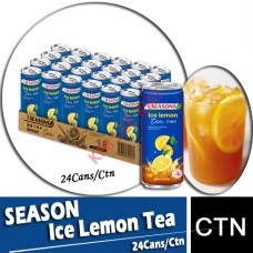 Drink Canned, SEASON Ice Lemon Tea 24's  (Reduced Sugar)