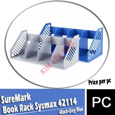 Book Rack , Sysmax 42114 (4 Rack) -Grey/Blue