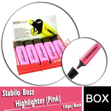 Stabilo Boss  Highlighter (Pink) 10pcs - (#70)