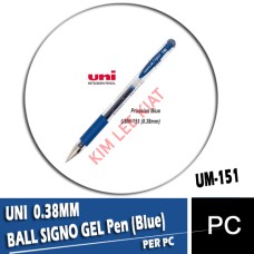 UNI -BALL 0.38MM SIGNO GEL Pen (Blue)-UM-151