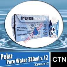 Polar Pure/Cloversoft Water 330ml x 12's (Tetra Pack)