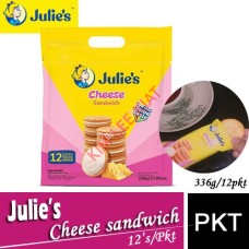 Biscuits, JULIE's Cheese Sandwich 336g (pkt)12's(W)