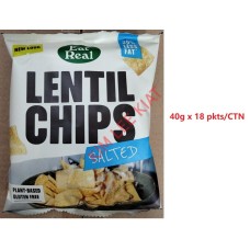 S.Order-Lentil Chips, EAT REAL Salted 40g x 18 pkts/CTN